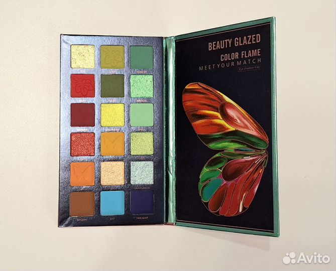 Палетка теней beauty glazed