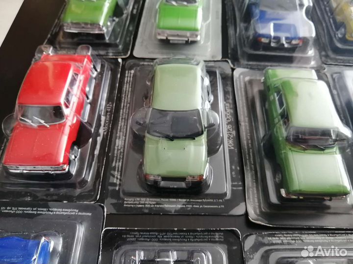 Модели автолегенды СССР Москвич Иж 1/43