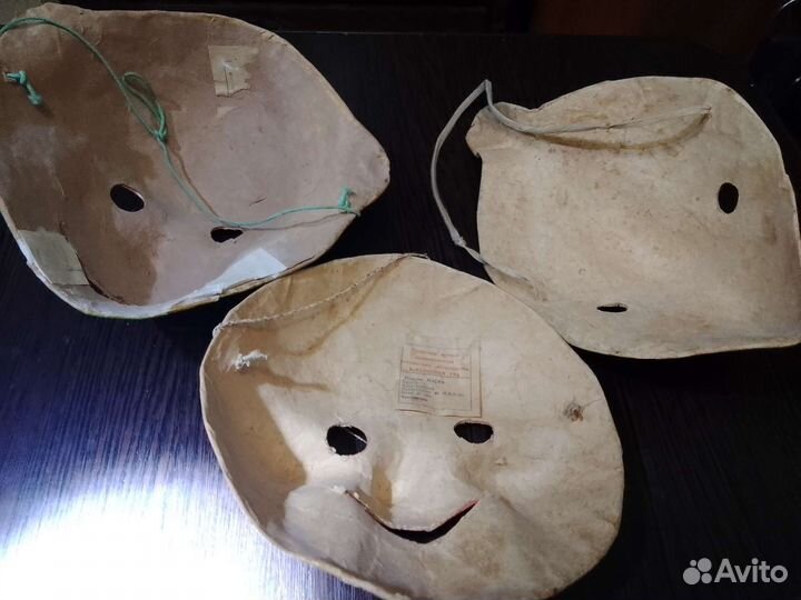 Новогодние карнавальные маски.Винтаж из СССР