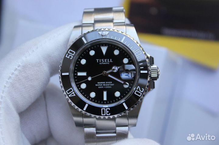 Tisell Submariner Date, 40 мм, новые