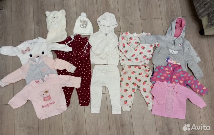 Вещи для девочки 80 см пакетом