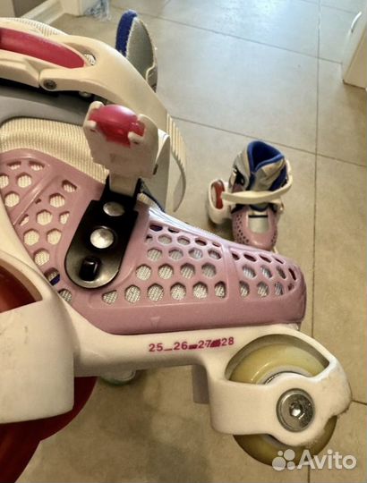 Роликовые коньки детские раздвижные