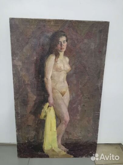 Картина Обнажённая Девушка. Живопись (Ч)