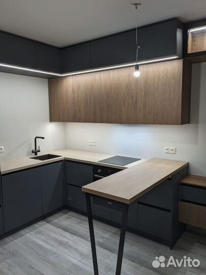 Кухня с барной стойкой от производителя на заказ