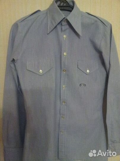 Подростковая рубашка б/у приталенная размер 46-48