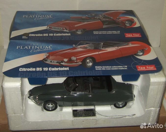 Ситроен Citroen DS 19 Convertible Sun Star 1:18