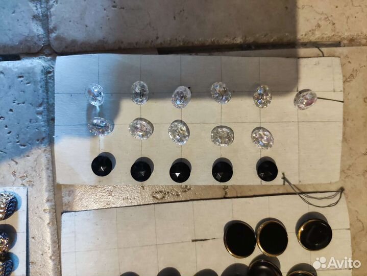 Старенькие пуговицы, стекло Чехословакия