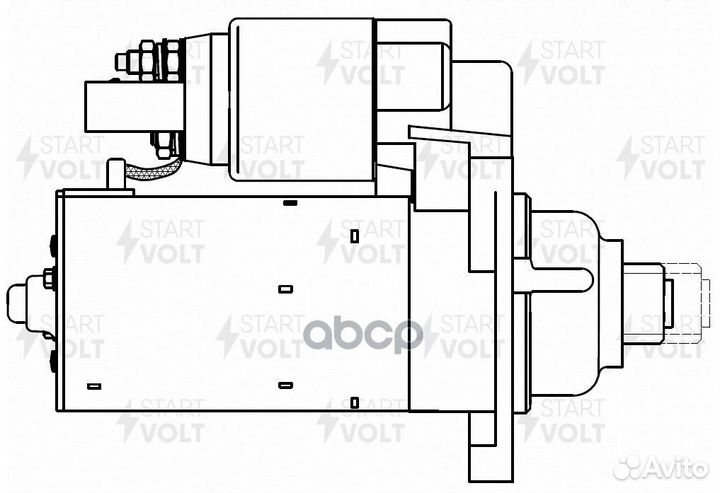 Стартер VAG transporter T5/multivan 03- 1.7кВт