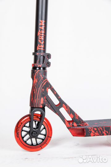 Трюковый самокат TechTeam Drop WT красный новый