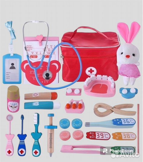 Набор доктора деревянный