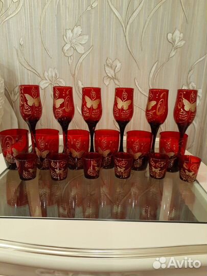 Бокалы и фужеры - набор хрусталь стекло