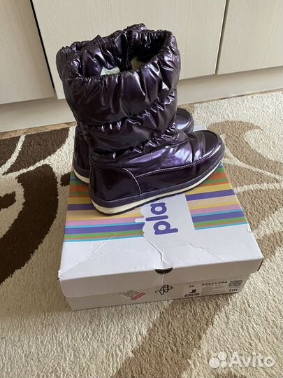 Дутики зимние для девочки 38 размер