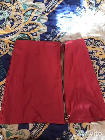 Кожаная юбка