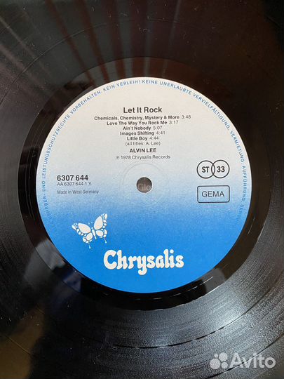 Alvin Lee-Let It Rock-GER.1978,NM.EX+