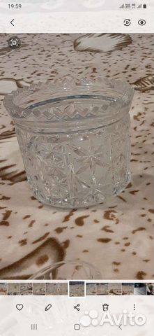 Хрустальная конфетница СССР