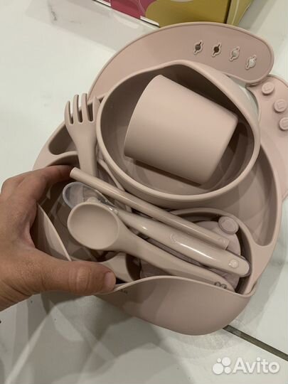 Детская посуда для кормления силиконовая