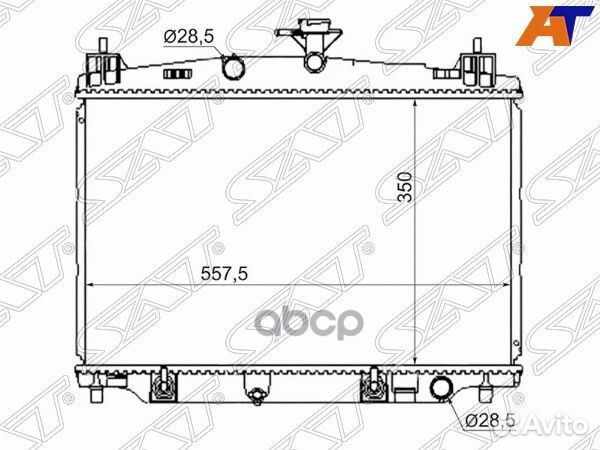Радиатор Mazda Demio 07-14 / 2 07-15 MZ0012 Sat