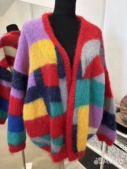 Яркий винтажный кардиган