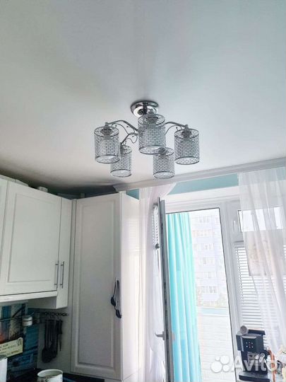 Люстра металл, 5 ламп, 27 цоколь