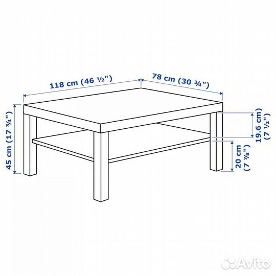 Журнальный столик IKEA