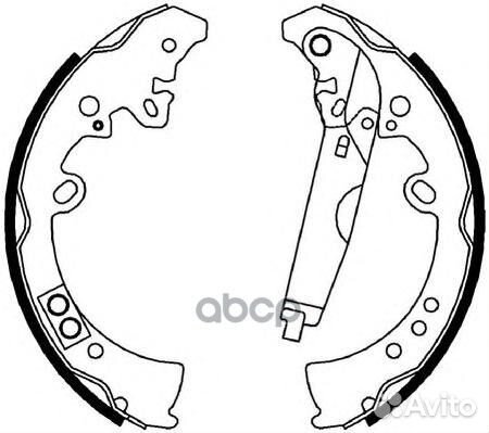 Колодки тормозные барабанные зад toyota hilux 0