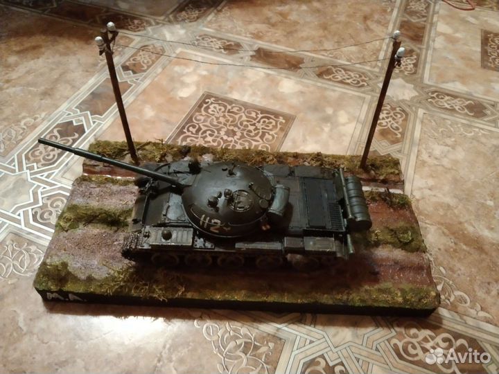 Диорама с танком Т62 1/35
