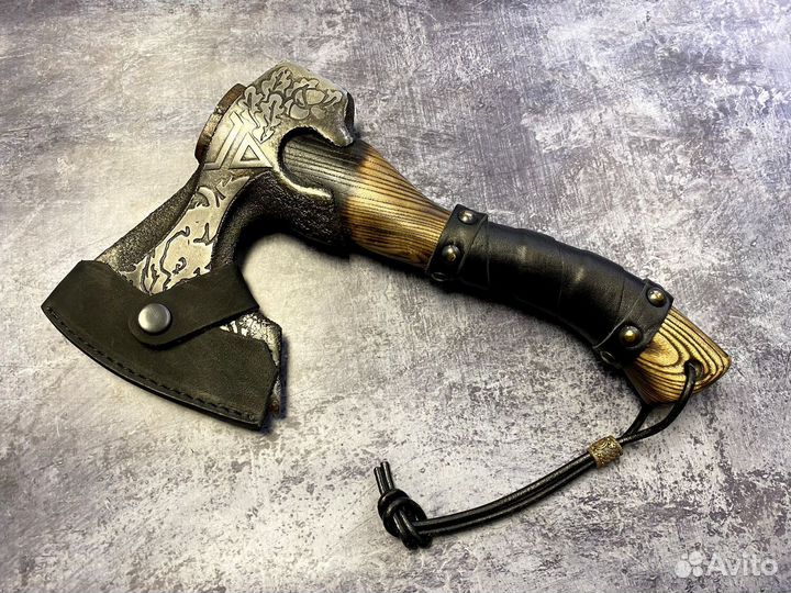 Топор ручной работы малый универсальный медведи, К