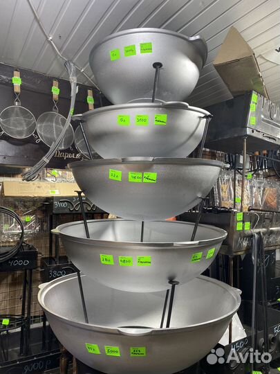 Казан алюминиевый 12,15,22,28,40,60,80,110л