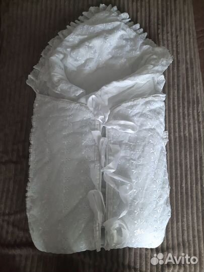 Конверт на выписку,цветок ручной работы