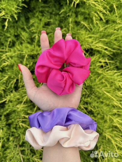 Резинки для волос шелковые женская, детская