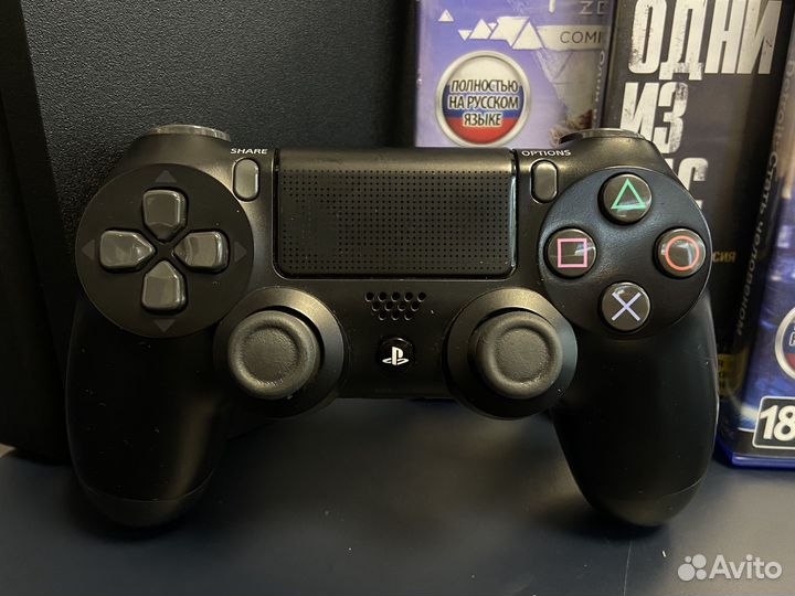 Playstation 4 Slim 1tb + 3 игры