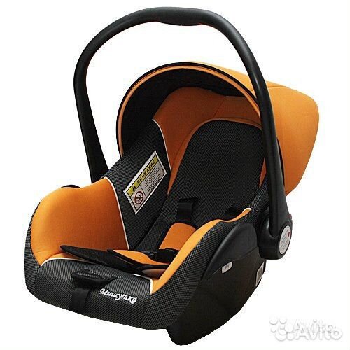 Автолюлька «Мишутка» весом до 13 кг. Оранжевая