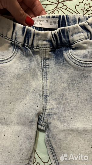 Джинсы на девочку 80