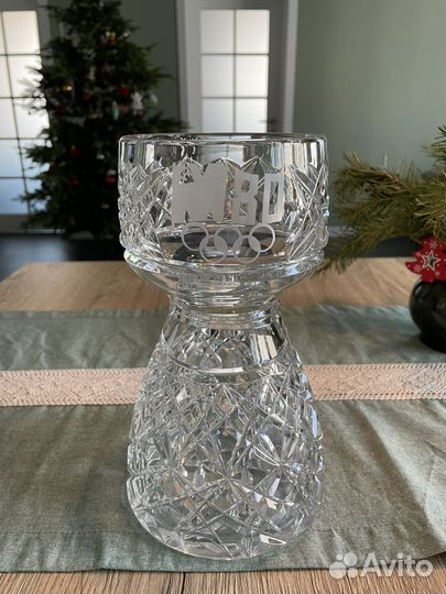 Хрусталь. Хрустальная ваза Олимпиада 80