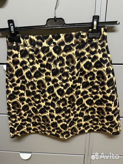 Юбка леопардовая