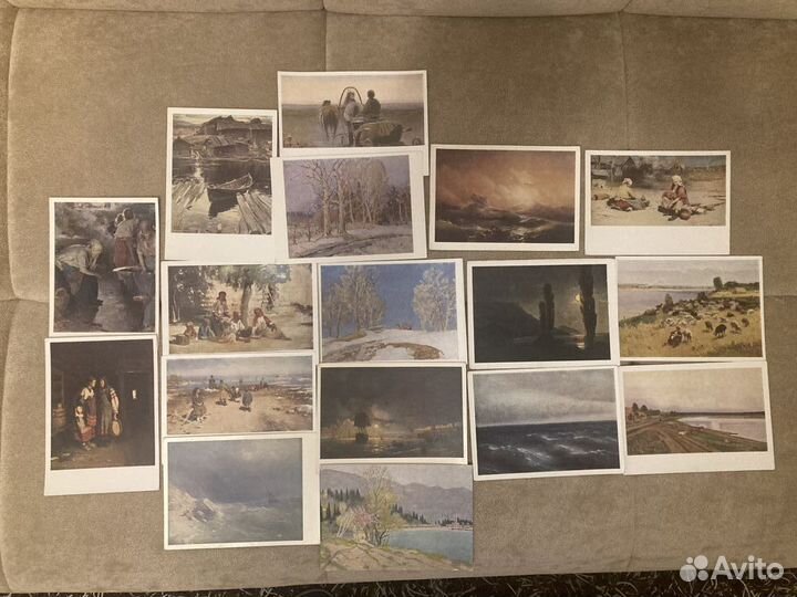 Советские открытки 50-70 гг живопись искусство