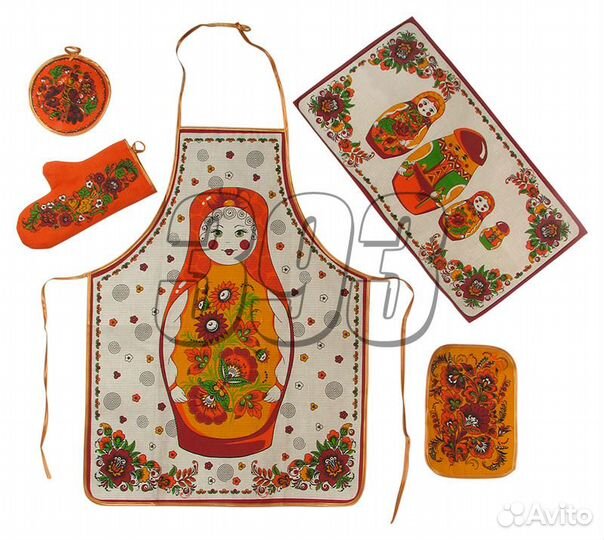 Кухонный набор Матрёшка 5-х предметный (лё (25055)