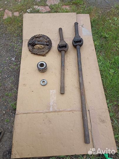 Карданный вал, полуось на передний мост