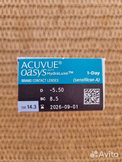 Линзы контактные acuvue oasys 1 day