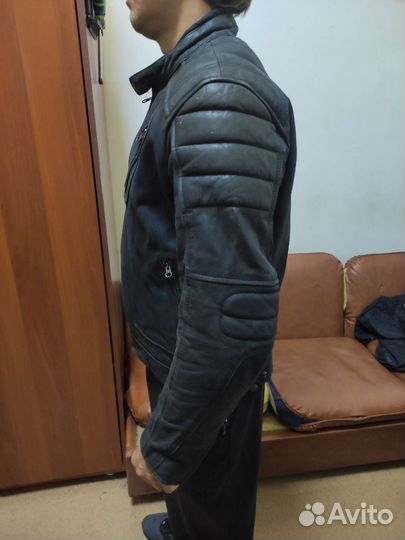 Мотокуртка кожа с защитой