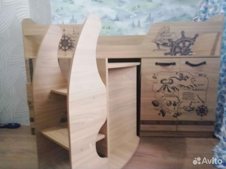 Детская кровать от 3 лет сканд корсар