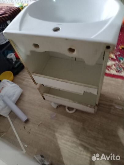 Тумба для ванной с раковиной геомагия бу