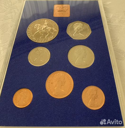 Монеты Англии сет 1977 г