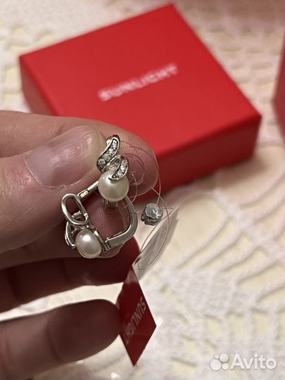 Серьги серебро