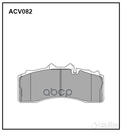 Колодки тормозные дисковые WVA (29228) HCV ACV0