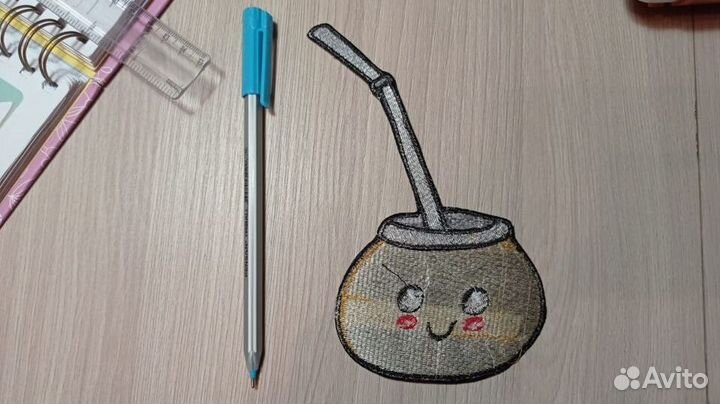 Нашивка в виде калабаса для мате