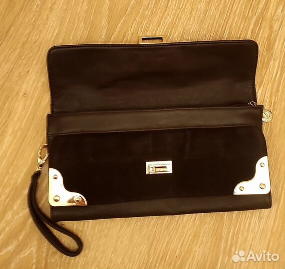 Клатч Италия натуральная кожа,замша Bagsberry