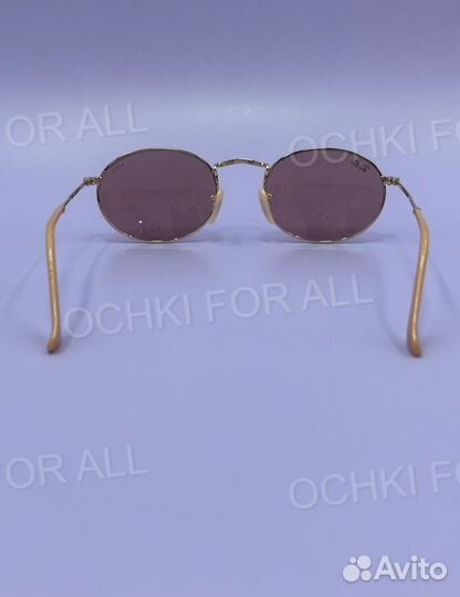 Солнцезащитные очки рейбан овальные стекло