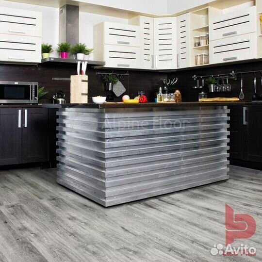 Плитка SPC Alpine Floor Classic Ясень Серый ECO 13