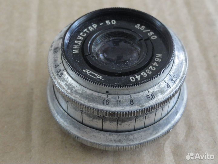 Индустар-50у 50mm 1980г.в. нпо Оптика F:3.5. 39мм